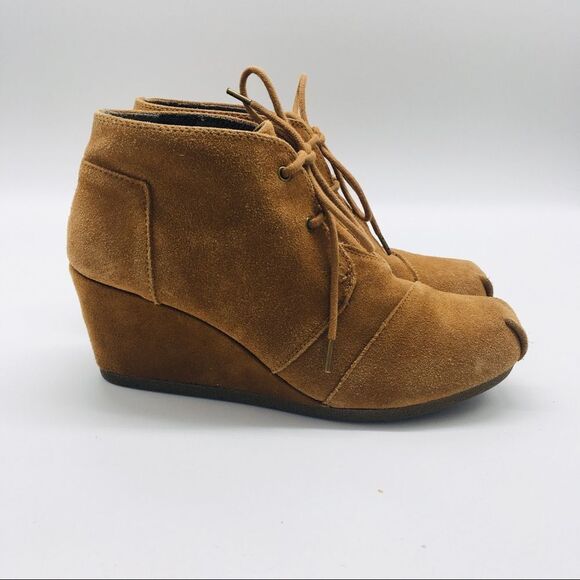 Bobs Suede Lace Up Booties Ankle Boots - Picture 6 of 7